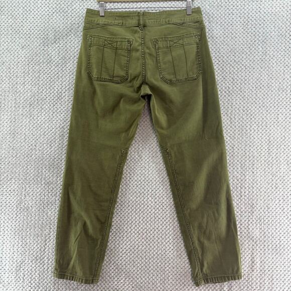 Pilcro Pants Womens 30 Green Stretch The Wandered Straight Leg Mid Rise Pockets - Picture 6 of 16